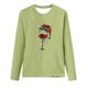 thumbnail image 3 of Puntoco - Sudadera con estampado navideño de manga larga para mujer, informal, a la moda, blusa Puntoco Puntoco-4013, 3 of 3