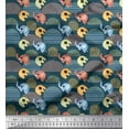 thumbnail image 1 of Soimoi Rayon Fabric Cute Elephant Kids Print Fabric by The Yard 56 Inch Wide, 1 of 1