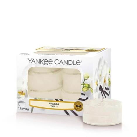 Yankee Candle VANILLA Box of 12 Tea Lights
