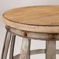 thumbnail image 4 of SEI Furniture Mencino Accent Table in Weathered Fir and Silver, 4 of 6