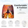 thumbnail image 6 of Picia Halloween pattern Mens Swim Trunks with Compression Liner Stretch Beach Shorts Quick Dry with Zipper Pockets No-Chafing Board Shorts-Large, 6 of 9