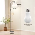 thumbnail image 3 of Jurulu Modern Standing Floor Lamp with Linen Shade, 3 of 5