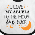 thumbnail image 4 of Inktastic I Love My Abuela to the Moon and Back Boys or Girls Baby Bib, 4 of 4