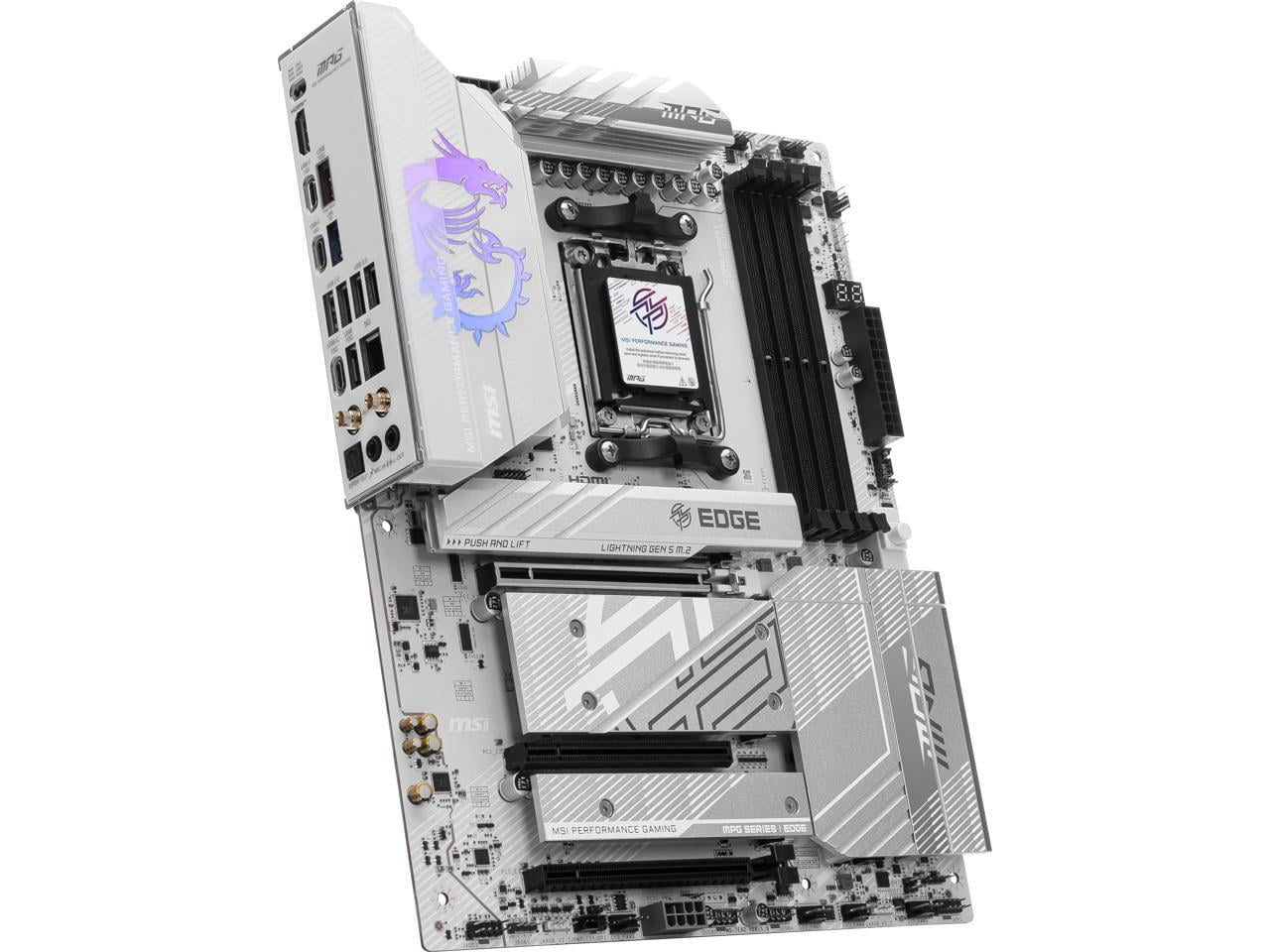 MSI MPG B850 EDGE TI WIFI Gaming Desktop Motherboard - AMD B850 Chipset - Socket AM5 - ATX (mpgb850edgetiwifi)