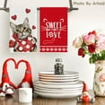 thumbnail image 2 of Red Cat Heart Scarf Sweet Love Valentine''s Day Kitchen Towels Dish Towels, 18x26 Inch Anniversary Wedding Decoration Hand Towels Set of 2, 2 of 6