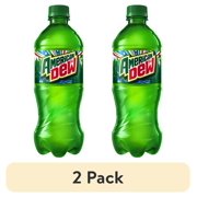 (2 pack) Mountain Dew Citrus Soda Pop, 20 fl oz Bottle, Allergens not Contained