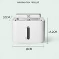 thumbnail image 2 of Fuente de agua para gatos con sensor infrarrojo lejano, descarga de agua, dispensador automático inalámbrico para gatos y perros, modelo de carga de 2600 mAh., 2 of 11