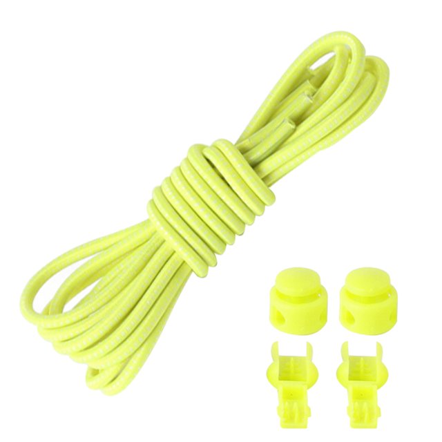 1 Paire de Lacets Ronds Élastiques de 3,28 Pieds avec Verrou et Clip pour Cordon