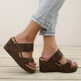 thumbnail image 6 of Clearance VerPetridure Women's Sandals Summer Casual Sandals Wear Lazy People Thick-Soled Casual Sandals Wedge Flip-Flop, 6 of 9