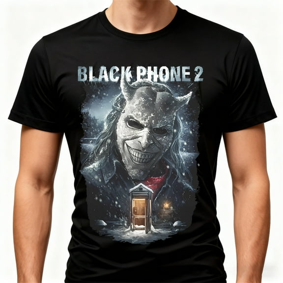 Black Phone 2 Cold Call T-shirt Crewneck Short Sleeve Cotton Tee Women Men Streetwear Tops
