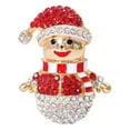 thumbnail image 1 of Broche de Navidad, Broche de Navidad, diamantes de imitación, árboles de Navidad, alfileres de joyería, cristales de diamantes de imitación, alfileres de muñeco de nieve, materiales ecológicos, 1 of 8