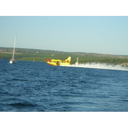 Canvas Print Forest Fire Aircraft Use Fire Fighting Aircraft Stretched Canvas 10 x