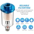 thumbnail image 4 of 3 Pieces Water Oil Separator Filter Airbrush Filter Moisture Separator for Air Line Compressor Fitting, 1/4 Inch NPT Inlet and Outlet, 4 of 6