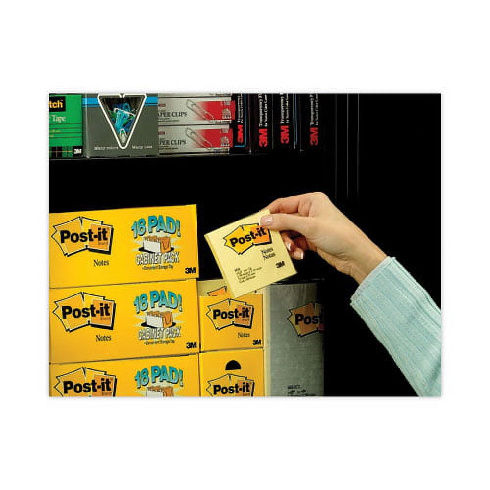 Original Pads in Canary Yellow, Cabinet Pack, 3" x 3", 90 Sheets/Pad, 18 Pads/Pack | Bundle of 2 Packs