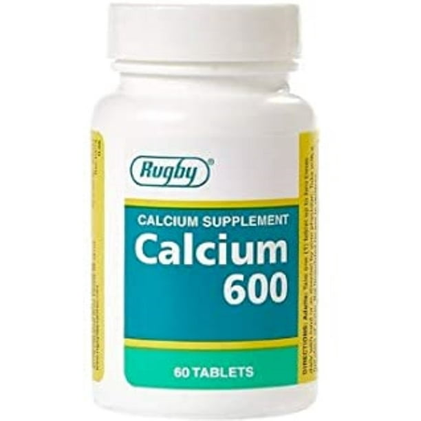Rugby Calcium 600 Mg Tablets To Reduce Risk Of Osteoporosis 60 ea