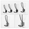 thumbnail image 4 of Unique Bargains Iron Robe Hooks Wall Hook DIY Closet Hangers Home Storage Holder 5pcs, Black, 4 of 7