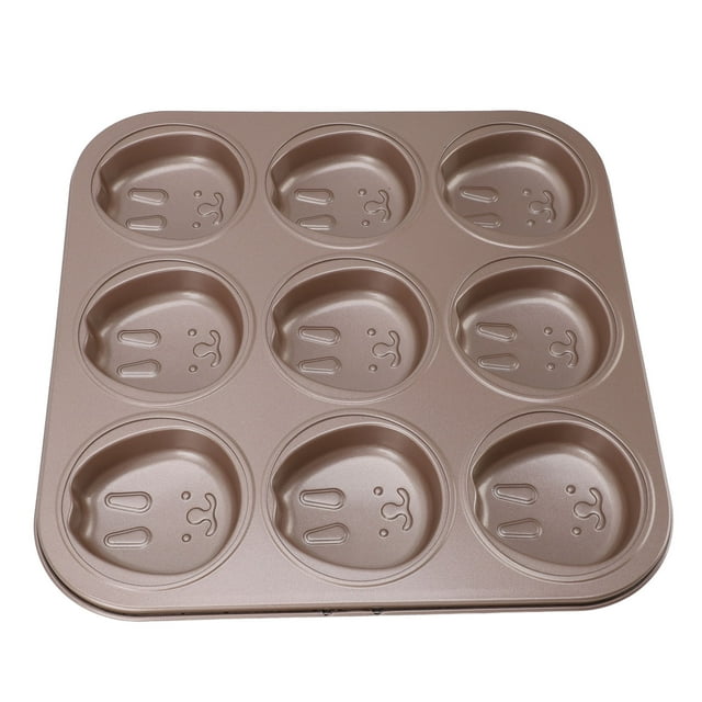 BANDEJA PARA MUFFINS 9 TAZAS MOLDE PARA MUFFINS ANTIADHERENTE REUTILIBLE CUPCAKE ANIMAL PAN ESTUCHE PARA MUFFINS PARA MUFFINS, CUPCAKES O CHOCOLATE