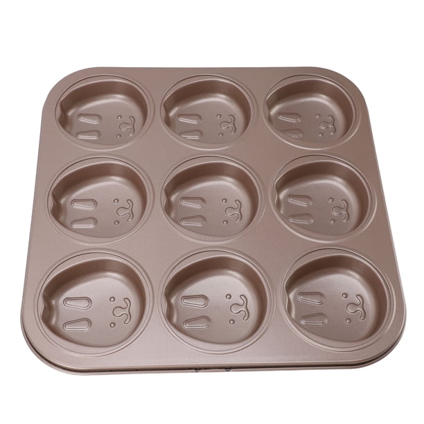 BANDEJA PARA MUFFINS 9 TAZAS MOLDE PARA MUFFINS ANTIADHERENTE REUTILIBLE CUPCAKE ANIMAL PAN ESTUCHE PARA MUFFINS PARA MUFFINS, CUPCAKES O CHOCOLATE