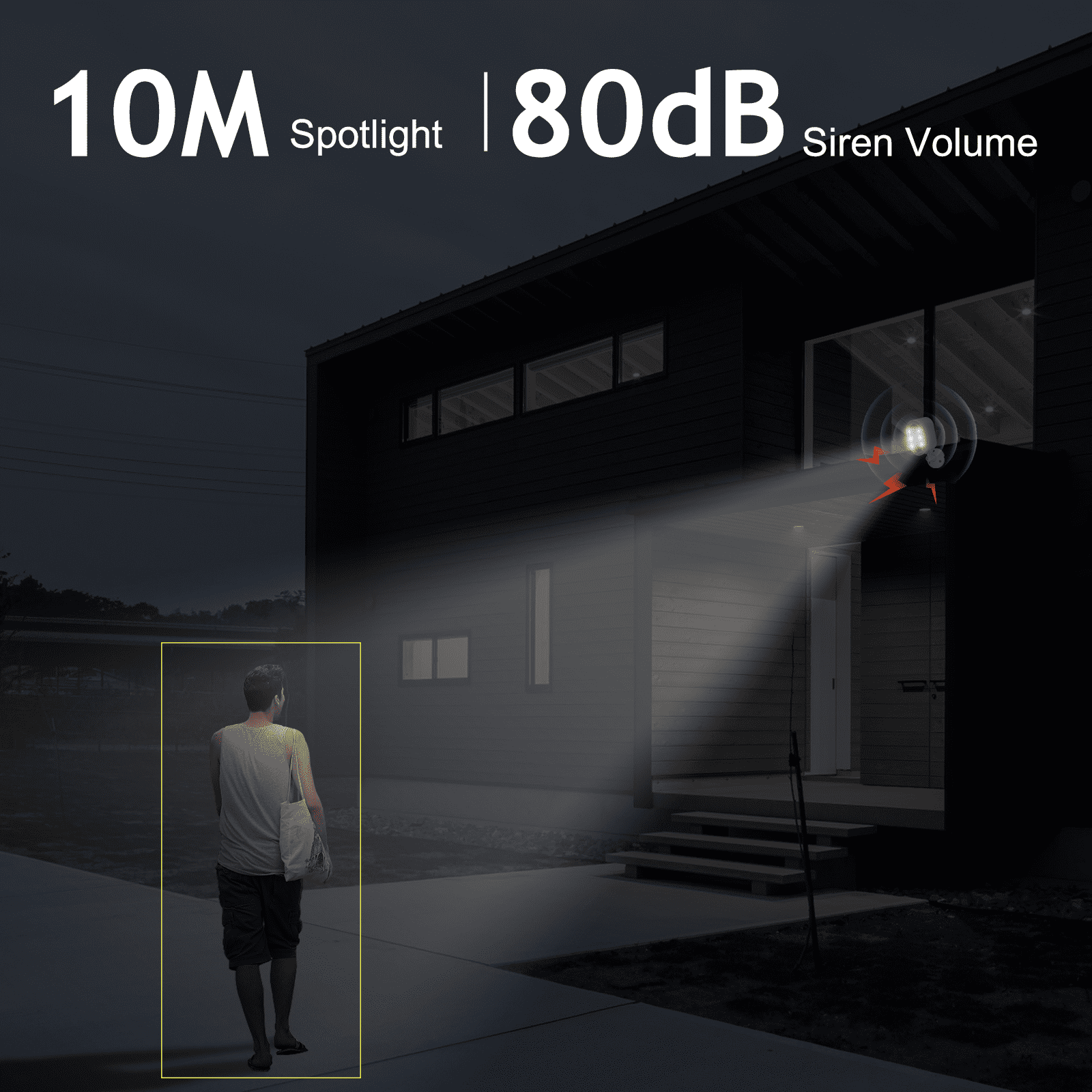 Jennov 2K Security Cameras Wireless Outdoor, 2.4G WiFi Battery Powered with Solar Panel, Motion detection, Night Vision