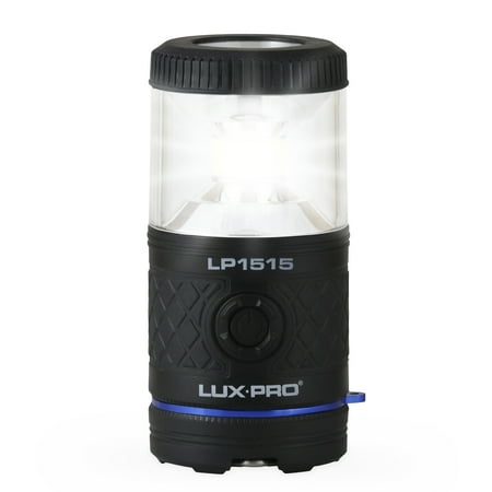 LUXPRO Rugged 340 Lumen Waterproof LED Lantern - Floating Lantern with Collapsible Hook - Camping Light with IPX7 Waterproof Rating - Portable Light for Camping, Garage, and More - Batteries Included