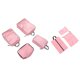thumbnail image 5 of 7 Uds cubos de embalaje de compresión bolsa comprimible de equipaje ligera de poliéster de polipropileno para maleta de viaje rosa, 5 of 10