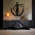 thumbnail image 2 of LaModaHome Exclusive Lady Justice Figure Metal Wall Art – Durable & Artistic Metal Wall Art for Home and Office Decor, Perfect for Any Interior Design Aesthetic, 2 of 5
