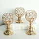 thumbnail image 5 of Candelero de cristal Zulema dorado 8.5x11.5cm, 5 of 5