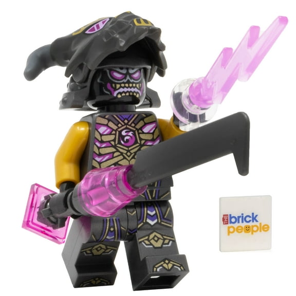 LEGO Ninjago Overlord Minifigure with Lightning Sword Block Building Set, 0.35 oz, Pink