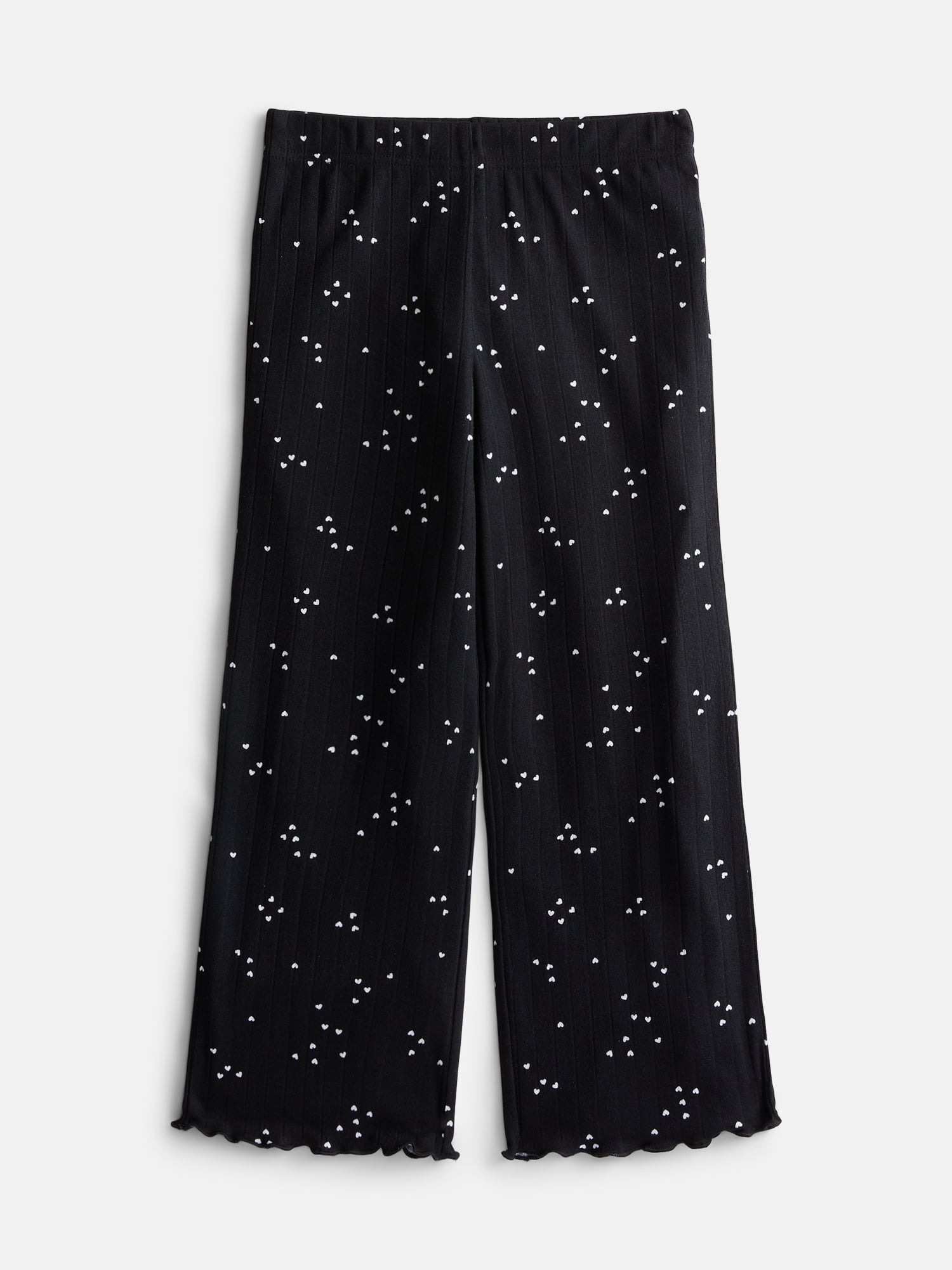 Wonder Nation Girls' Top, Pants and Hair Scrunchie Pajama Set, 3-Piece, Sizes 4-18
