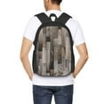 thumbnail image 6 of Vsdgher Wooden Texture Print Backpack for Women Men School Bookbag with Laptop Compartment for College Work Travel, Simple Fashion Casual Daypack, Fit 15" Laptop, 6 of 8