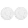 thumbnail image 5 of BESTOYARD 2pcs Appetizer Serving Tray 5-Compartment Round Divided Serving Platter For Snack Chips Dip Party, 5 of 6