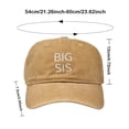 thumbnail image 7 of Kids Baseball Cap With Embroidered Letters All Season Outdoor Sun Adjustable Washed Hat Boys Girls Clothes, 7 of 7
