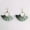 Mint, variant on Bohemian Rainbow Fan Fringe Tassel Statement Earrings Tassel Fan Hoop Earrings