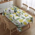 thumbnail image 2 of Rectangle Waterproof Lemon Tablecloth Reusable Washable Weight Fabric Table Covers for Restaurant,Picnic,Indoor and Outdoor Dining 60 Inch X 84 Inch, 2 of 5