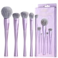 thumbnail image 1 of Set de brochas de maquillaje Jessup Face T514, 5 unidades, color morado sintético, 1 of 7