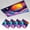 Color 4, variant on 4 Pack Magnetic Ceiling Light Covers 2 x 4 Feet, Colorful Cosmic Landscape Planets Earth Rainbow Clouds Light Shades & Filters for Office Classroom Drop Ceiling Flat Panel Lights