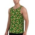 thumbnail image 2 of Gaeub Big Colorful Avocados Men's Athletic Tank Top, Workout Sleeveless Shirts, Running Tank Tops for Gym, Running, Training - X-Large, 2 of 9