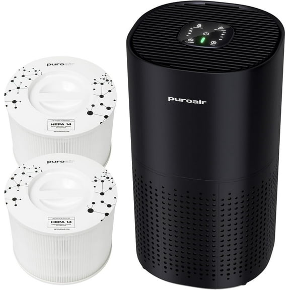 PuroAir 240 Air Purifier and Two HEPA Air Filters - Covers 1,000 Sq Ft - Filters Up To 99.9% of Pollutants, Smoke, Pollen, Dust, and VOCs - HEPA Air Purifiers for Home Large Room