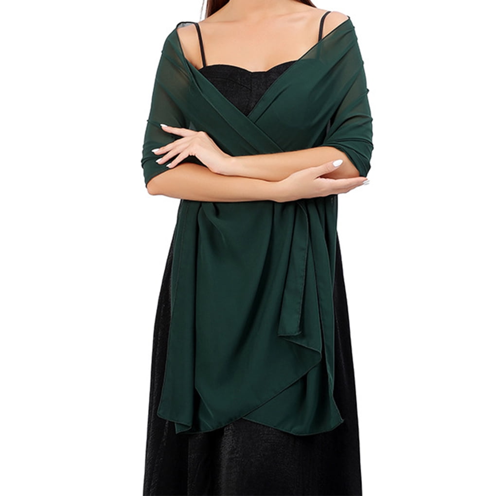 Redempat Châles en Chiffon Élégants Unis Belles Robes de Soirée