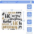 thumbnail image 2 of GZHJMY Merry Christmas Handwritten Lettering Wash Cloths 2 Pcs Small Cotton Wash Towels for Kitchen Bathroom, 2 of 5