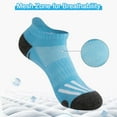 thumbnail image 4 of COOPLUS Womens Ankle Low Cut Socks Athletic Running Cushioned Socks for Women 6 Pairs, 4 of 7