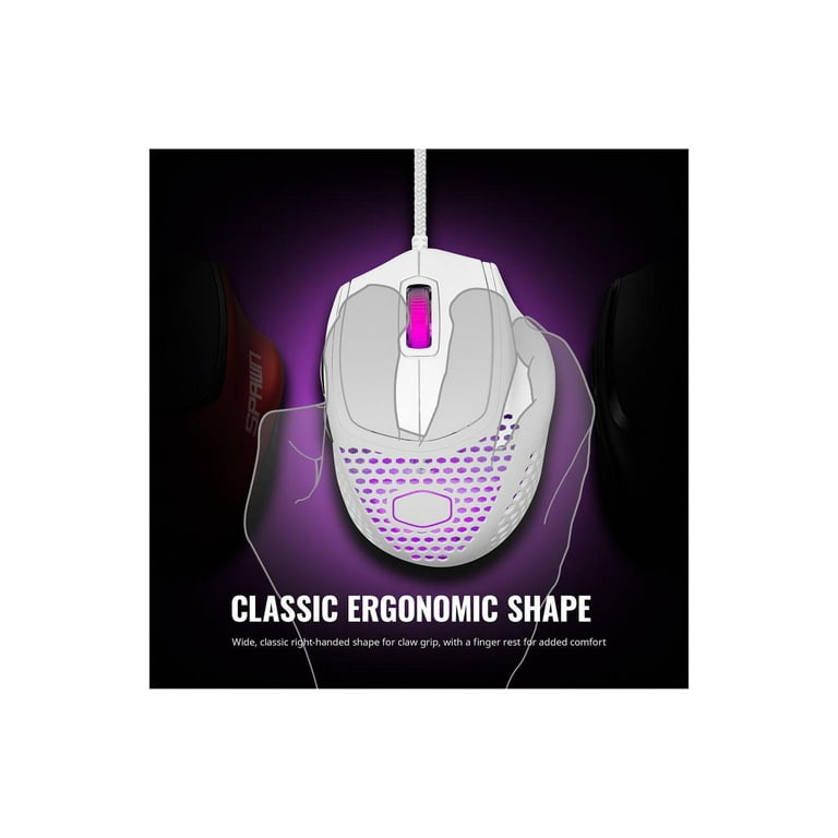 Cooler Master MM720 White Glossy Lightweight Gaming Mouse