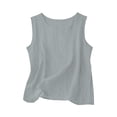 thumbnail image 5 of 2 Piece Sets for Women Summer Outfits Beach Vacation Clothes Wide Leg Crop Pants Gray S(S), 5 of 6