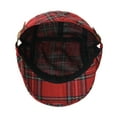 thumbnail image 5 of WITHMOONS Cotton Plaid Ivy Newsboy Cap Cabbie Flat Beret Hat YZ30097 (Red), 5 of 5