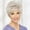 White, variant on WXLCISI Pixie Cut Silver Wig, Slanted Bangs, Short Curly Hair, Fluffy White Wig, Middle-Aged and Elderly Women's Natural Hair for Daily Use