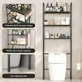 thumbnail image 3 of Stijggn 3 Tier Over The Toilet Shelf Bathroom Organizer Over Toilet,Bathroom Shelves, Space Saver, Freestanding Storage Shelf, Easy to Assemble for Home Bathroom/Kitchen/Living Room, 3 of 10