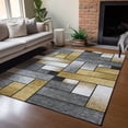 thumbnail image 6 of Addison Rugs Chantille Indoor/Outdoor Transitional Geometric Black Machine Washable Rectangle Rug, 9' x 12', 6 of 8