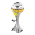 thumbnail image 4 of Fichiouy 3L 100oz Beer Dispenser Clear Beverage Tower Dispenser with Spigot Ice Tubes and LED Light for Parties, 4 of 12