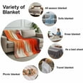 thumbnail image 6 of Throw Blanket for Couch Red Orange White Painting Soft Fleece Flannel Blankets Cozy Lightweight Blanket for Home Sofa Living Room Abstract Art Bed Throws 40" x 50", 6 of 9