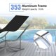 thumbnail image 4 of Garvee juego de 2 camastros para patio con diseño ergonómico en S, tela textilene de secado rápido y estructura de aluminio para alberca o jardín, 4 of 7